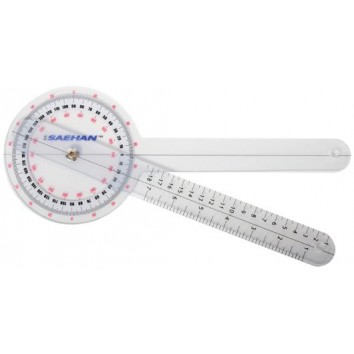 SAEHAN PLASTIC GONIOMETER 30 CM - 0° TO 360° PER 1°